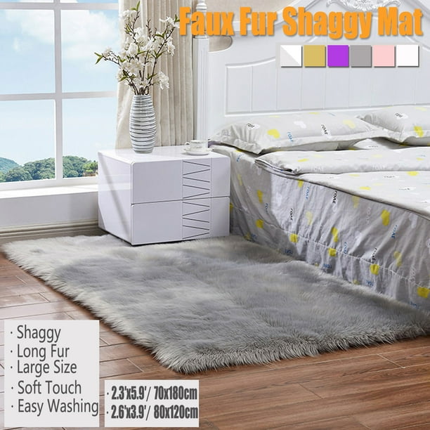 Fluffy Faux Fur Warm Sheepskin Rug Bedroom Dining Room Carpet Mat Cushion Sofa Fluffy Faux Fur Warm Sheepskin Rug Bedroom Dining Room Carpet Mat Cushion Sofa